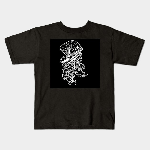 mr octopus ecopop ocean kawaii ink master Kids T-Shirt by jorge_lebeau